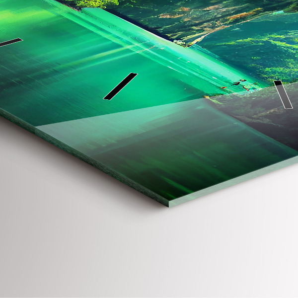 Square wall clock Thailand's natural landscape