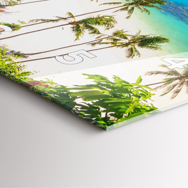 Square wall clock National Park Thailand