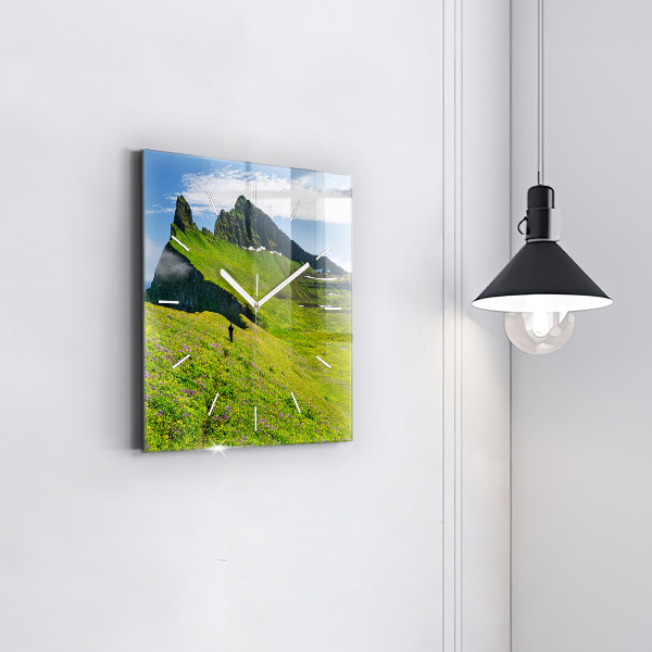 Square wall clock Hornstrandir Reserve Iceland