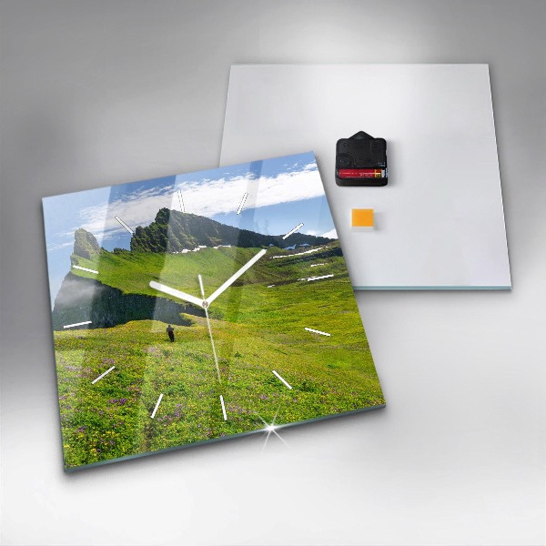 Square wall clock Hornstrandir Reserve Iceland