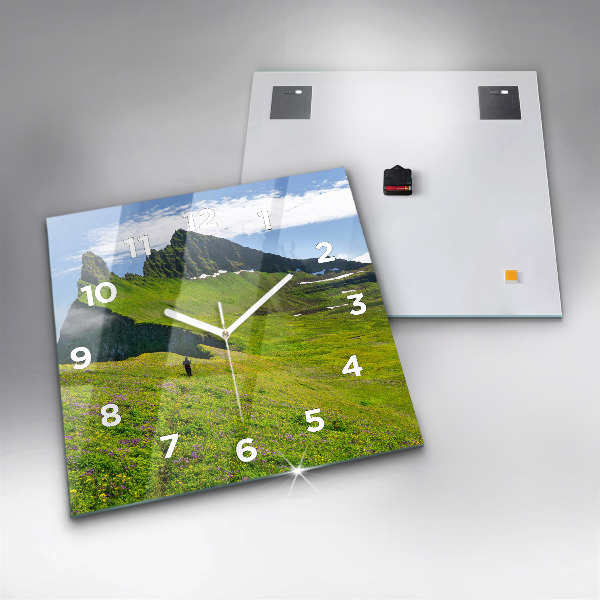 Square wall clock Hornstrandir Reserve Iceland