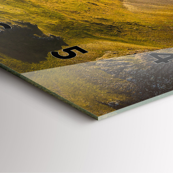 Square wall clock Road in Iceland