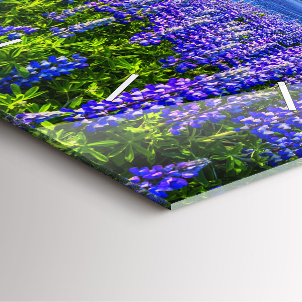 Square wall clock Mountain view Iceland