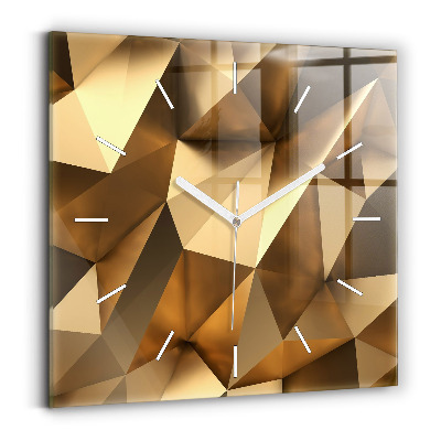 Square wall clock Geometric texture