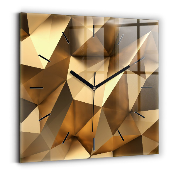 Square wall clock Geometric texture