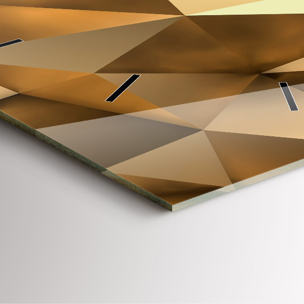 Square wall clock Geometric texture