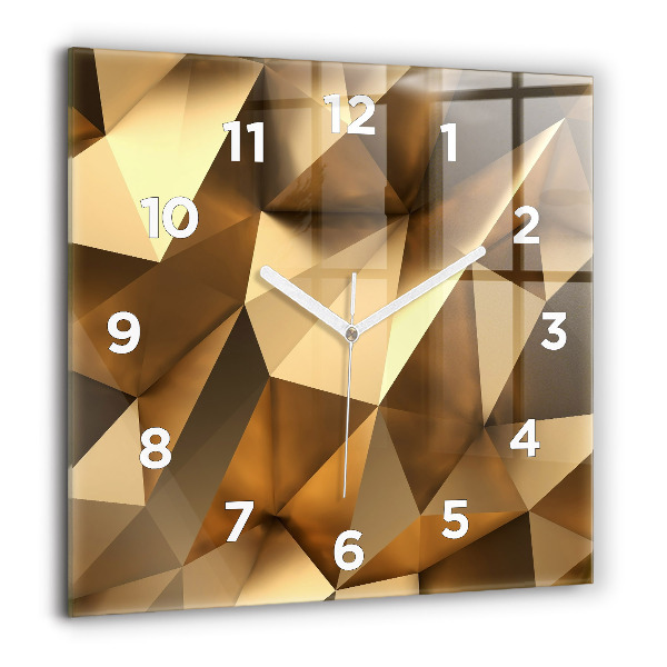 Square wall clock Geometric texture
