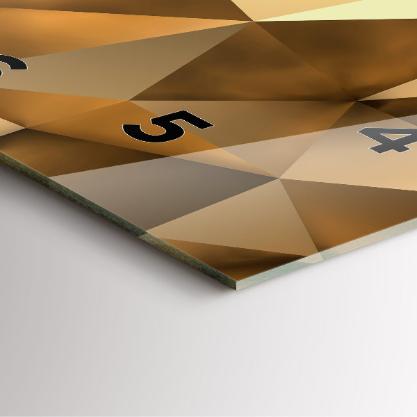 Square wall clock Geometric texture