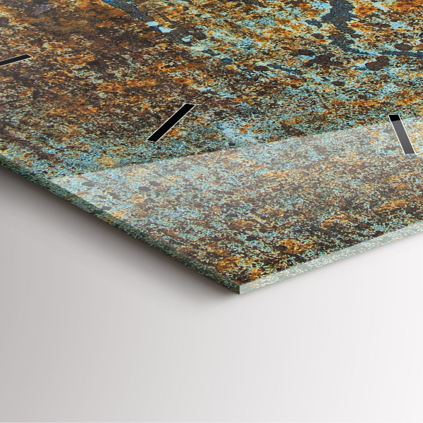 Square wall clock Old Metal Texture