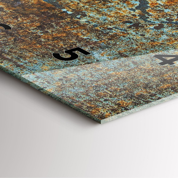 Square wall clock Old Metal Texture