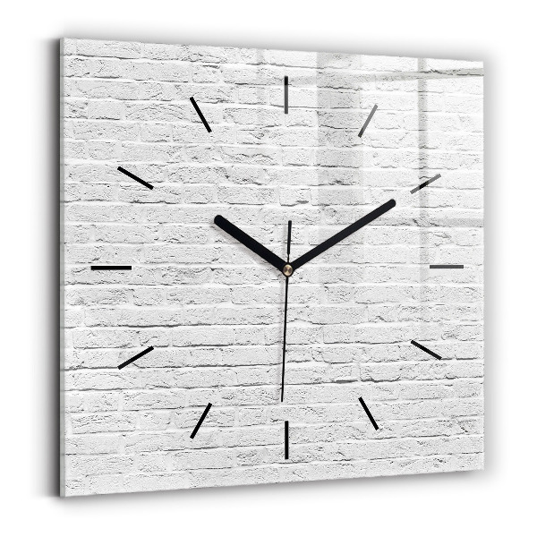 Square wall clock A wall of light bricks