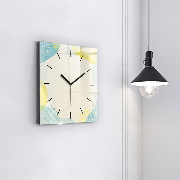 Square wall clock Pattern frame