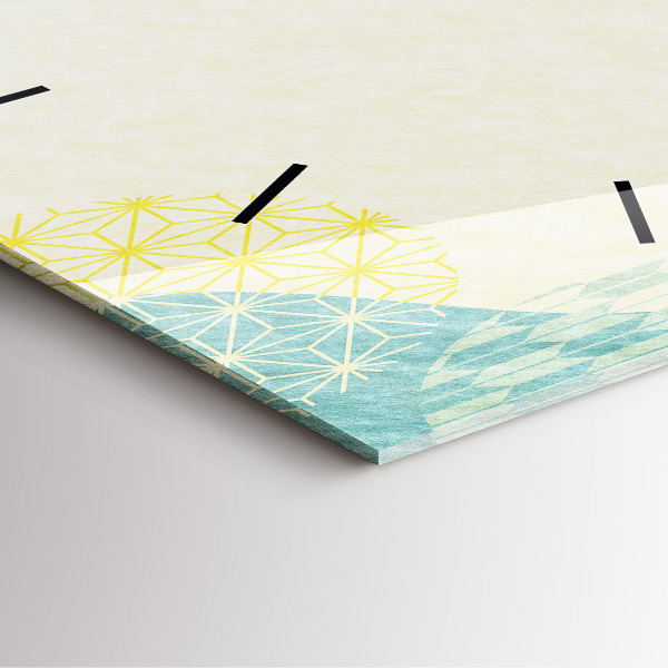 Square wall clock Pattern frame