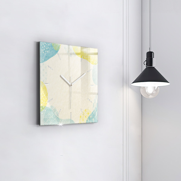 Square wall clock Pattern frame