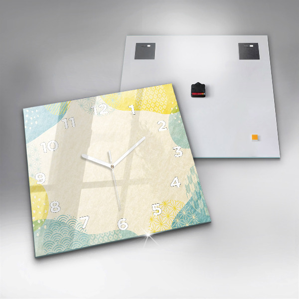 Square wall clock Pattern frame