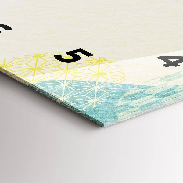 Square wall clock Pattern frame