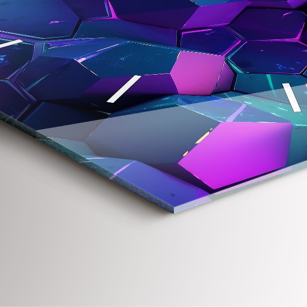 Square wall clock Geometric figures