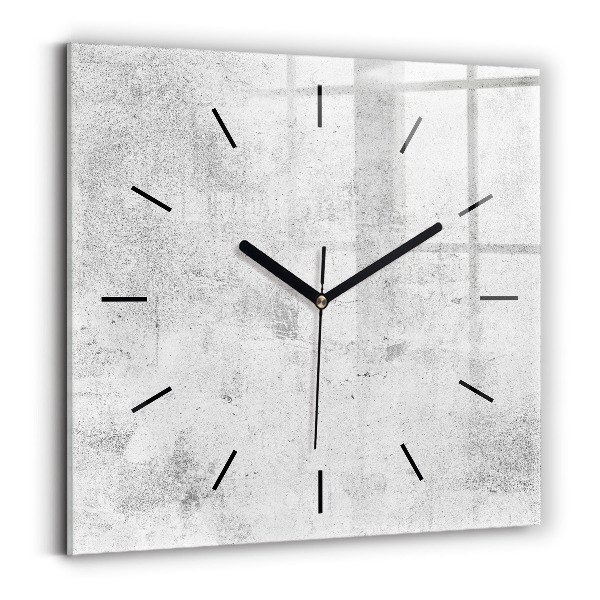 Square wall clock Concrete wall
