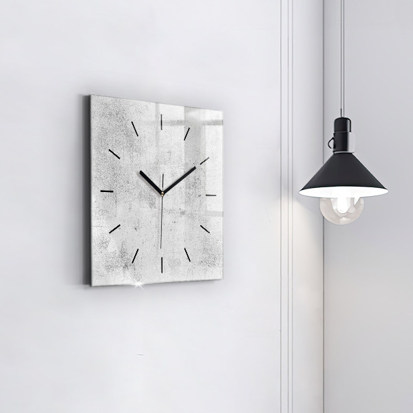 Square wall clock Concrete wall
