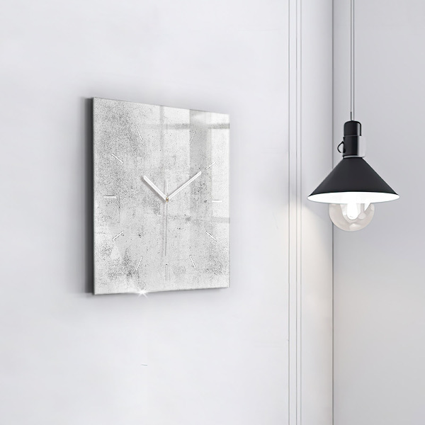 Square wall clock Concrete wall