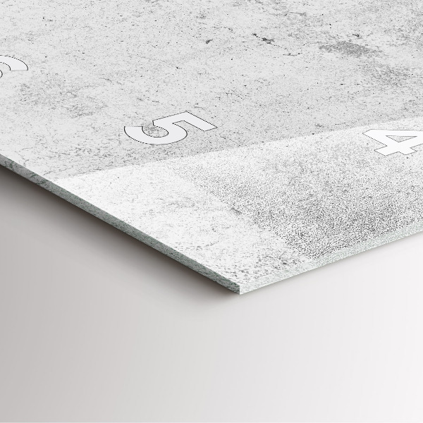 Square wall clock Concrete wall