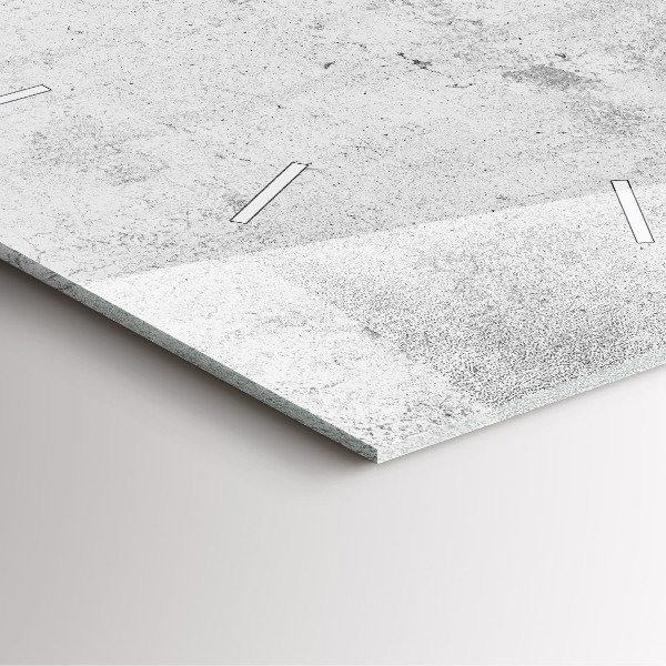 Square wall clock Concrete wall