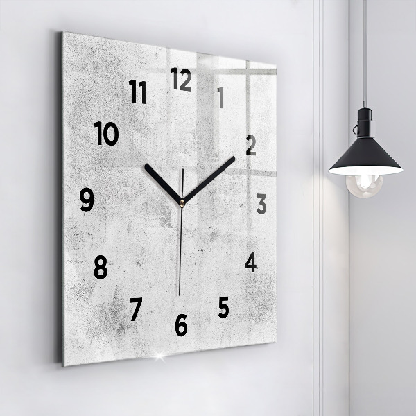 Square wall clock Concrete wall