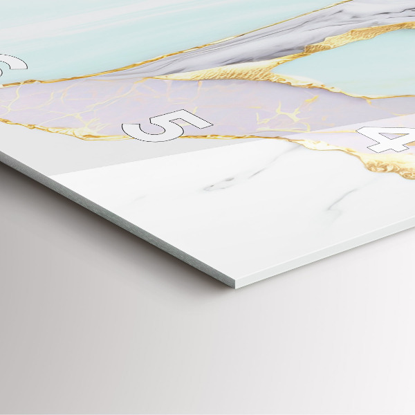 Square wall clock Marble pattern