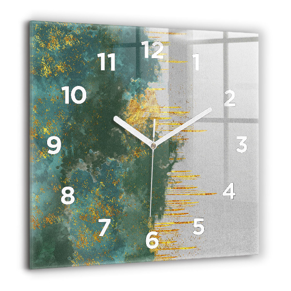 Square wall clock Decorative pattern