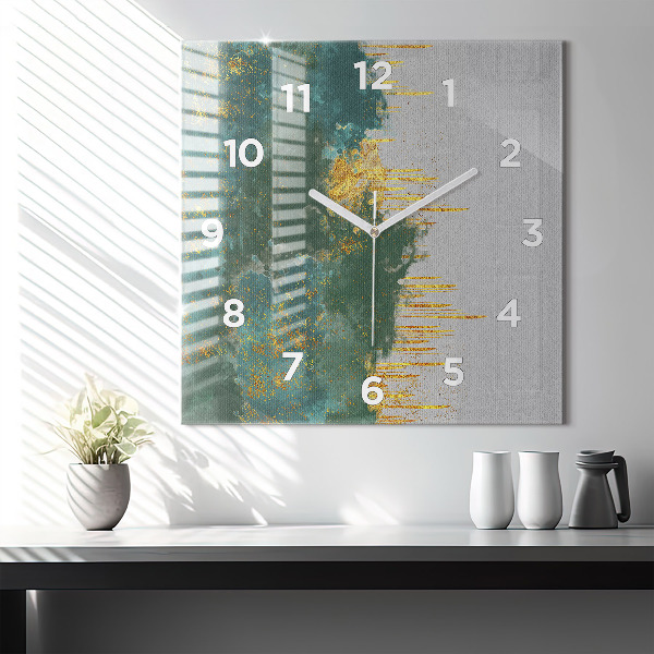 Square wall clock Decorative pattern
