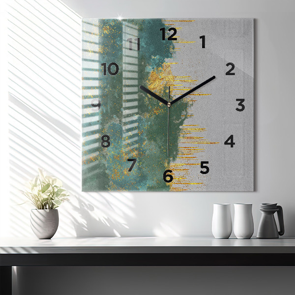Square wall clock Decorative pattern