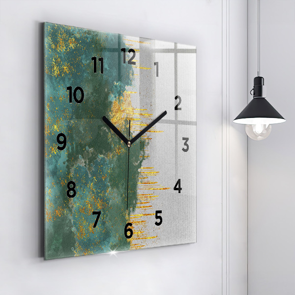 Square wall clock Decorative pattern