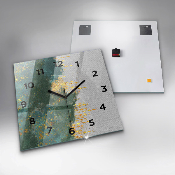 Square wall clock Decorative pattern