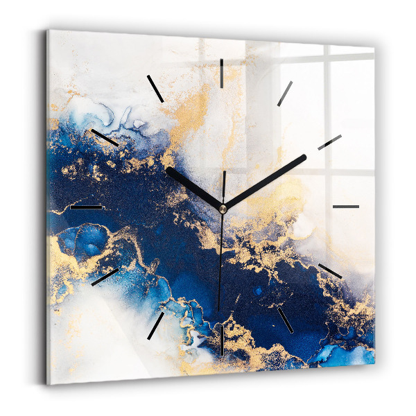 Square wall clock Marble pattern