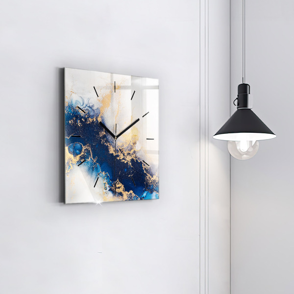 Square wall clock Marble pattern