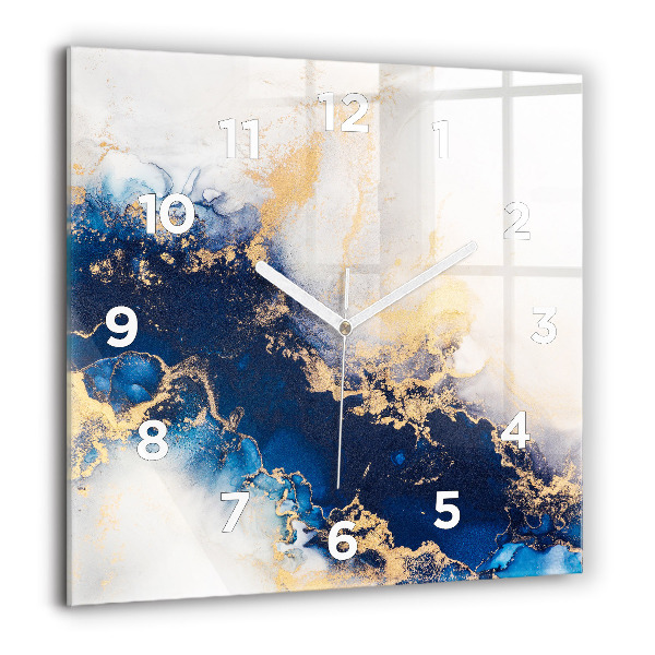 Square wall clock Marble pattern