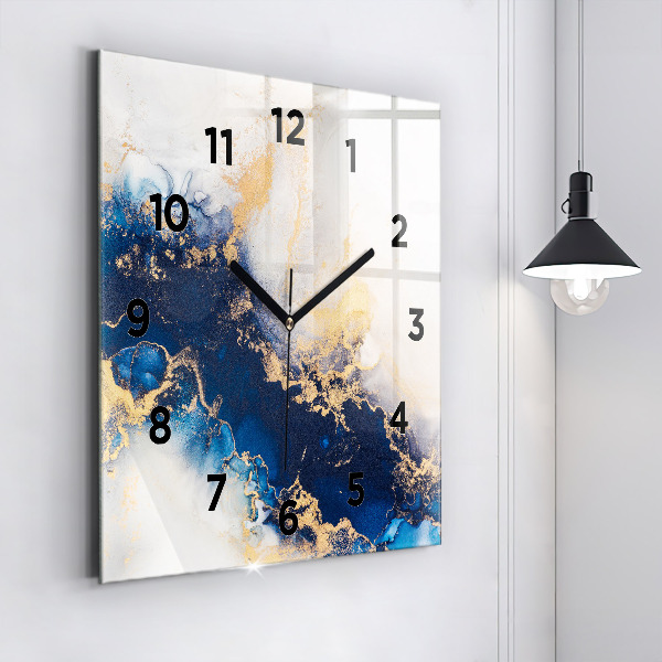 Square wall clock Marble pattern