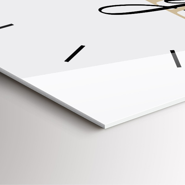 Square wall clock Family inscription