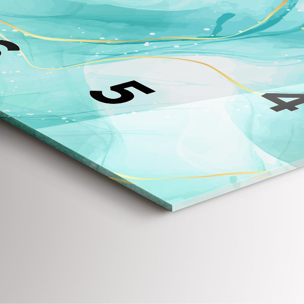 Square wall clock Abstract marble