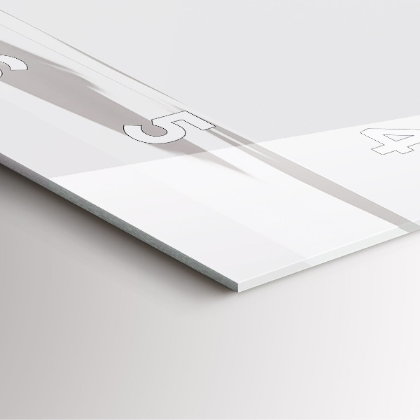 Square wall clock Abstract leaves