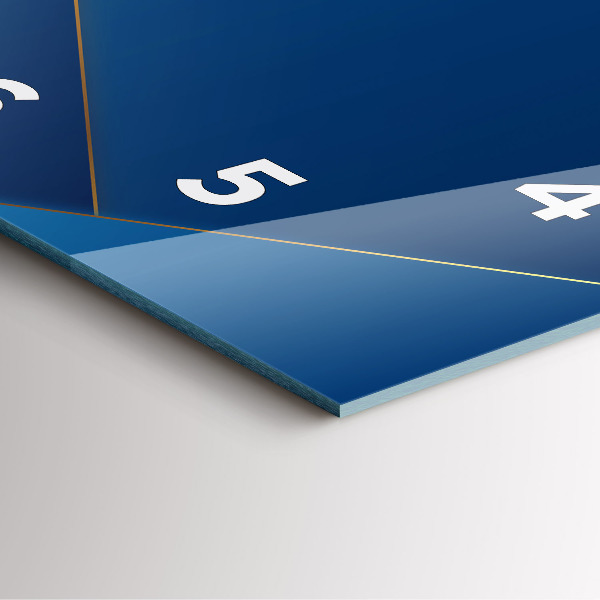 Square wall clock Decorative abstraction