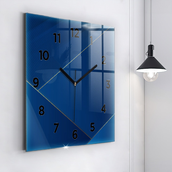 Square wall clock Decorative abstraction