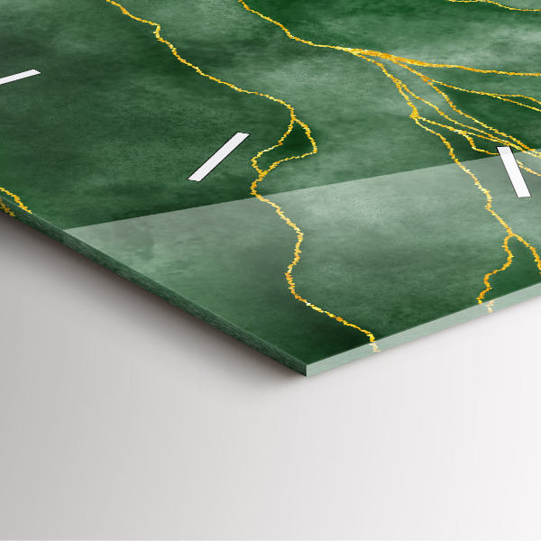 Square wall clock Abstraction leaves