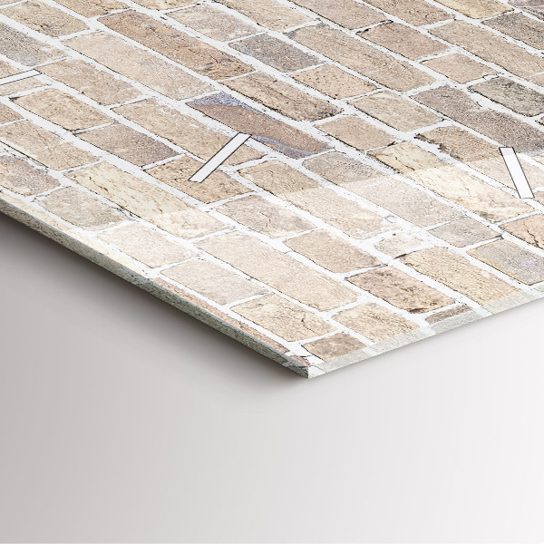 Square wall clock Brick wall