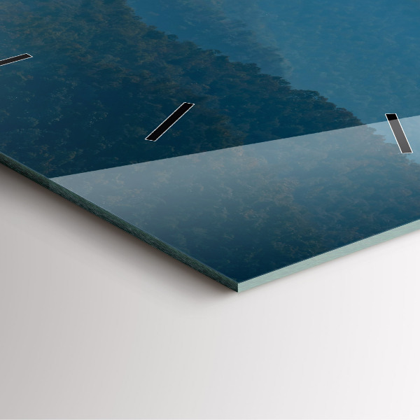 Square wall clock Abstract Mountain Landscape