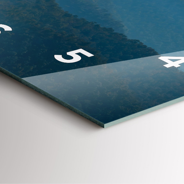 Square wall clock Abstract Mountain Landscape