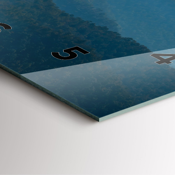 Square wall clock Abstract Mountain Landscape