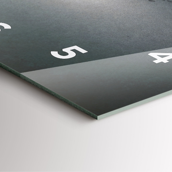 Square wall clock Wanderer in the Dark