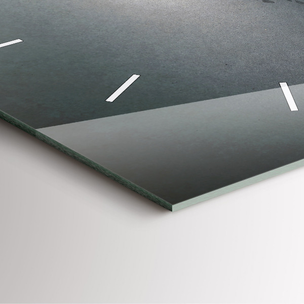 Square wall clock Wanderer in the Dark