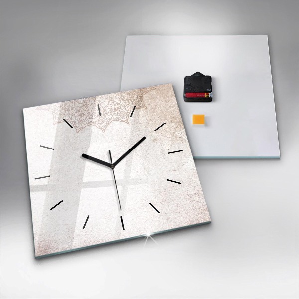 Square wall clock Decorative pattern